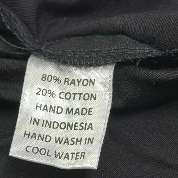 TAMSY corcht comono cotton blend black multi color size large summer, ca… - Picture 9 of 9